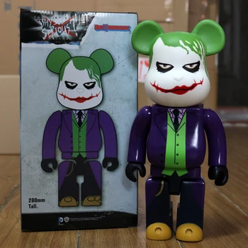 11in 28cm 400% Fi@rbrick Moda DIY Jucărie PVC Dark Knight, Joker HeathLedger ursulet figurina de Colectie Model de Jucărie