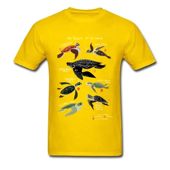 Mare Terrapin Țestoase Lume Casual T-shirt Turtle Salva Ocean Grafic Toutoise Albastru Culoare Tricouri Pentru Barbati Minunat de Imprimare