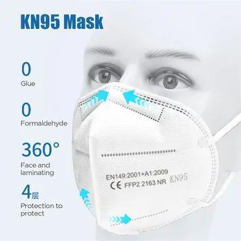 20BUC Colorate KN95 Masca de Fata 5 Straturi Filtru de aparat de Respirat Gura de Protecție Masca Adult CE Mascarillas FFPP2 Reutilizabile Faciale FFP2