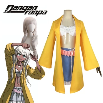 Noi Danganronpa V3 costume Cosplay Angie Yonaga uniforme Femei Anime uniforme Haina / Fusta / sutien / centura / Peruci Halloween