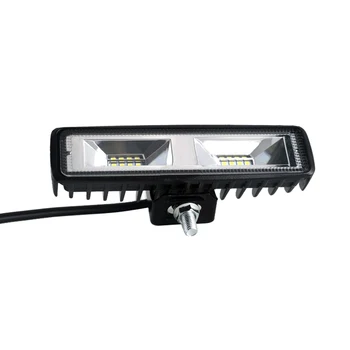 6 inch 48W 16 LED Lumina de Lucru Bar, Loc de Inundații LED-uri Lumină Bar pentru Masina de Offroad 4WD Tractor Camion cu Barca Trailer SUV LED-uri lampa de Lucru 12V