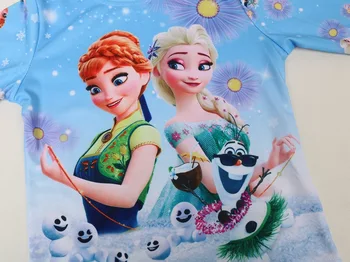 Disney Elsa Anna Fete pentru Copii Pijamale Cutyome Maneca Lunga de Toamna Iarna Copii Bumbac Acasă Sleepwear Congelate Copii Costum Pijama
