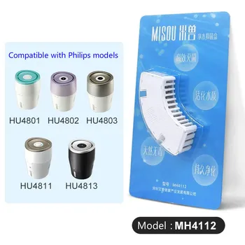 MISOU potrivit pentru Philips umidificator de purificare a apei cutie HU4112 antibacterian rod HU4803 4802 4706 4901