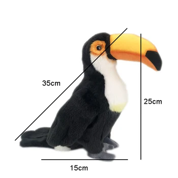 Simulare Toucan Păsări De Pluș Umplute Păpușă Jucărie Pentru Copii Home Office Desktop Decor Nou