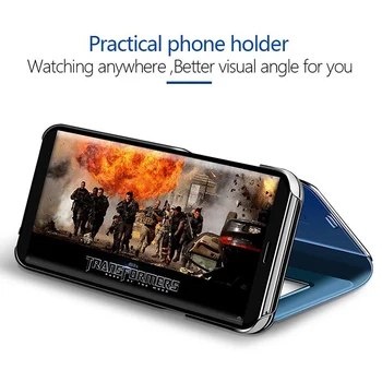 Smart Mirror Flip Caz de Telefon Pentru Samsung Galaxy A30S A51 A31 A21s M21 A31 A41 360 Capacul din Spate Pentru Samsun A51-O 30 de ani A30 S-O 51