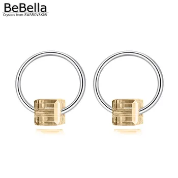BeBella cub de cristal cercei stud rotund cercul stud cu Cristale Swarovski de la pentru femei fete prezent brand de bijuterii