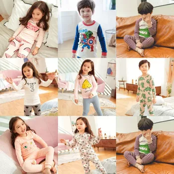 Copilul Costume Copii Costum de Haine Set Seturi de Pijamale Copii Baieti Fete Haine Set Băiatul în Pijama din Bumbac cu Maneca Lunga Sleepwear CA3461