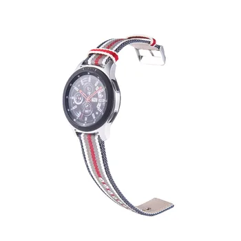 Nailon Trupa pentru Samsung Gear Sport S2, S3 Galaxy Watch Activ 42/46mm 20/22mm Curea din Piele pentru Huami Amazfit Bip Huawei Watch2 gt