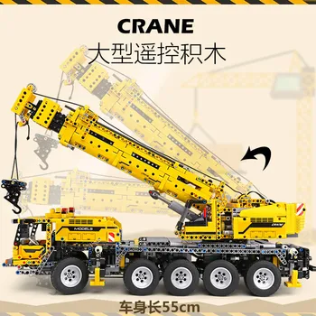 MouldKing 13107 Mobile Crane MK II Compatibil 42009 20004 Tehnica de Constructii Blocuri de Cărămizi de Jucărie Educațională a Copilului Christams Cadou