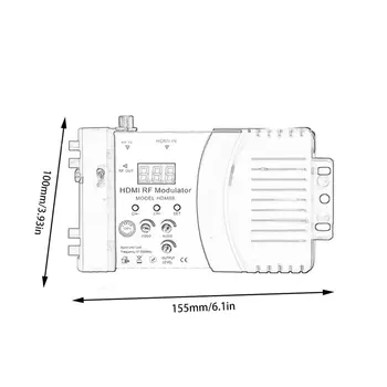 HDM68 Modulator RF Digital compatibil HDMI Modulator AV pentru RF Converter VHF UHF PAL/NTSC Standard Portabil Modulator pentru UE