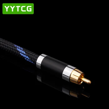 YYTCG G2 Hifi Cablu Coaxial de Înaltă Calitate DAC 75ohm hifi Digital Cablu RCA