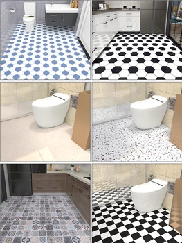 Auto-adeziv baie etaj autocolante toaletă faianta bucatarie autocolante impermeabil anti-alunecare grosime rezistent la uzura autocolante de perete