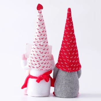 Manual 2021 Plic și Dragoste suedez Santa Gnome Papusa de Plus de Vacanță Figurine de Jucărie de Ziua Îndrăgostiților papusa Ornamente