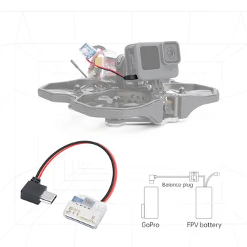 FEICHAO de Tip C pentru a Echilibra Capul Cablu de Încărcare pentru GoPro Hero 6/7/8 compatibil cu RC DIY FPV Racing Drone