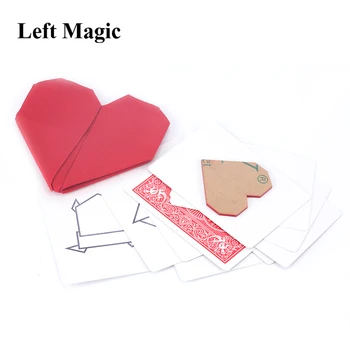 Hearting prin & Himitsu Magie Inima Rosie Pliere Trucuri Magice Comedie Stradă Până Aproape de Magia Carte de Magie Iluzie Pusti de Recuzită