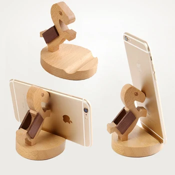 Universal Unic din Lemn Kufung Stil Suport de telefon Mobil Stand Suport Pentru iPhone Pentru Samsung Pentru XiaoMi Telefoane Inteligente Portabile