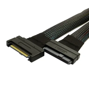 U. 2 U2 SFF-8639 NVME PCIe SSD Cablu de sex Masculin la Feminin Extensie 50cm 68pin