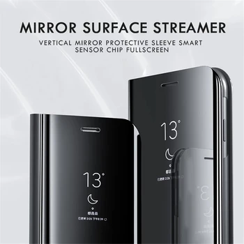De lux Smart Mirror Caz Flip Pentru Xiaomi Redmi Nota 9 8 8T 10X 7 Pro 9 7A 9A K20 K30 Mi A3 9T 10 Lite CC9 CC9E POCO X3 Acoperi