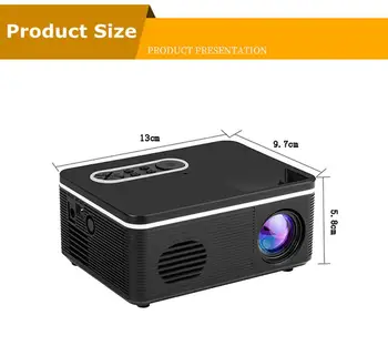 Mini Proiector Portabil cu LED Proiector Suporta 1080P HD Compatibil Cu mai Multe Dispozitive de Sprijin Multi-Languauge