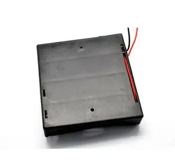 Noi 5Pcs Plastic Negru 4x18650 Baterie 3.7 V Clip Suport Cutie de Depozitare Caz Cu Fir de Plumb Transport Gratuit