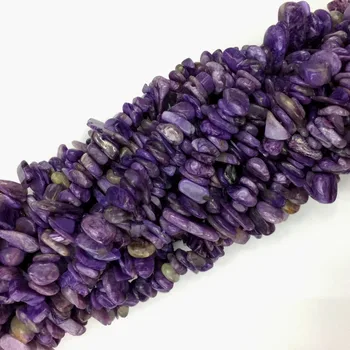 Naturale de înaltă Calitate Autentic Violet Charoite Nugget Chip Margele Vrac se Potrivi Bijuterii 3x8mm 15