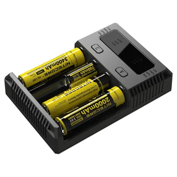 Incarcator Nou I4 Baterii Automate de Curent Selectați kitul este compus din: IMR Ni-MH/Ni-CD, Li-ion18650 16340 10440 AA AAA 14500 26650 18490