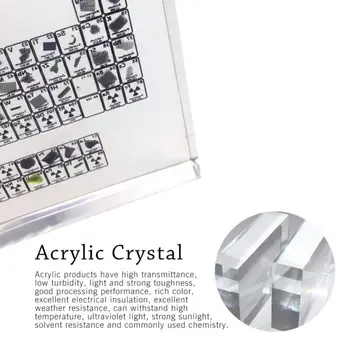 Acrilica Cristal Tabelul Periodic Elemente Chimice Ornamente Desktop Acasă Decoratiuni pentru Elev de Învățământ Decorare Dormitor
