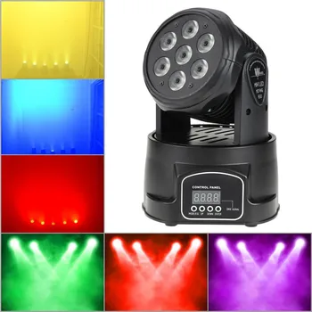 Lumina Disco DMX RGBW LED-uri Lumina de Scena în Mișcare Cap Fascicul de Lumina de Partid DMX-512 Condus Dj Spectacol de Crăciun LED Par DJ Lumina
