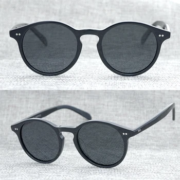 Retro ochelari de soare pentru bărbați doamnelor retro stil retro platou rotund cadru