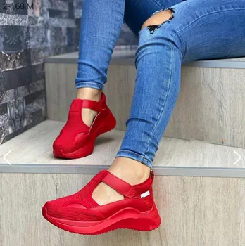 Noi De Toamna Pentru Femei Platforma Adidasi Doamnelor Pantofi De Brand Fete Cu Fund Gros Adidași Reale Adidași Ochiurilor De Plasă Formatori Pantofi Plat