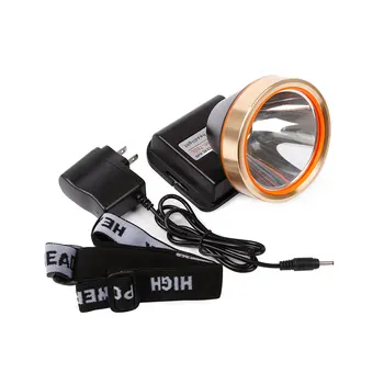 Super Bright LED-uri Lanterna Far 18650 Frunte 2 Moduri de Lumina Impermeabil Faruri Built-in 3x18650 Baterii Reîncărcabile