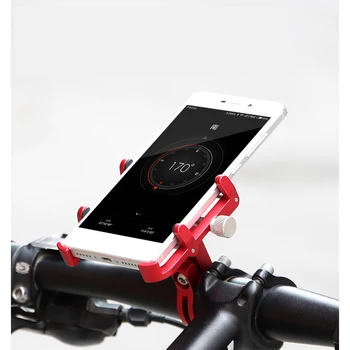 GUB Plus 6 Aliaj de Aluminiu MTB Biciclete Biciclete Titularul de 360 de Grade Stem Clip Stand Dedicat Pentru 3.5 - 6.2 inch Telefon Mobil GPS