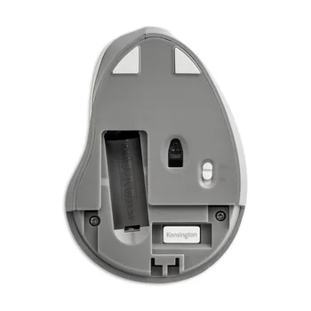 Kensington Wireless Mouse-ul Vertical Ergonomic 2.4 Ghz Personalizabil Șase Butoane 1600DPI cu Ambalaje de vânzare cu Amănuntul Gri K75520WW