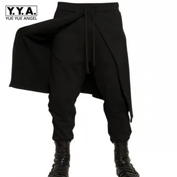 Noul Brand Black Mens coreean Harem Pantaloni Lungi Vrac se Potrivi Dans Inteligent Pantaloni Pentru Om Skinhy Punk Goth Chic Pantaloni Marimea M-3XL