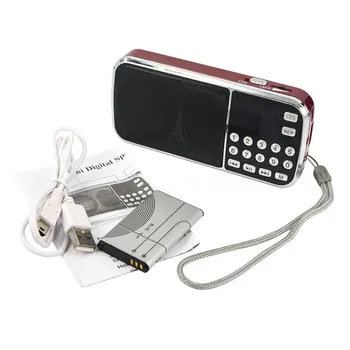 Kebidu Portabil L-088 Difuzor Audio MP3 Music Player Radio FM Difuzor cu Lanterna USB AUX Slot pentru TF