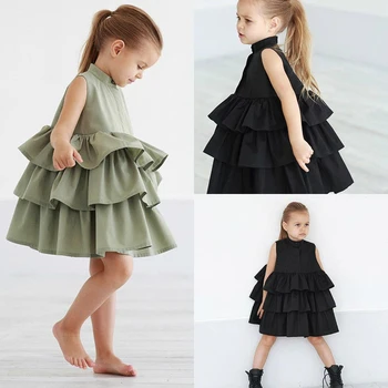 2020 Copil Copii Copii Fete Rochie De Petrecere Concurs Volane Tutu Princess Dress Haine Casual Nou