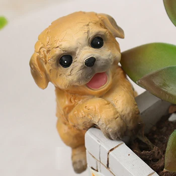 Simulare creatoare câine ghivece cu ornamente de rășină de material de birou desktop ghiveci camera de zi de decorare dormitor Alpinism Pet-60183