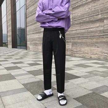 2019 Primăvara Și Vara Noi Harajuku Stil Coreea Moda Casual Două Drepte Mici Pantaloni Joggers Streetwear Recomanda Cel Mai Bun