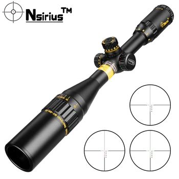 NSIRIUS Aur 3-12X40 AOE Riflescope Vedere Optic Rosu Verde llluminate Cruce Reticul Turela de blocare Tactice Vedere Vânătoare