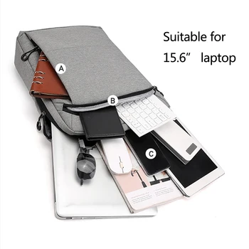 IKE MARTI Proba Rucsac pentru Laptop Barbati /Femei 15.6 Inch Munca de Birou Rucsaci de Afaceri Geanta Unisex Rucsac Negru Slim Pack