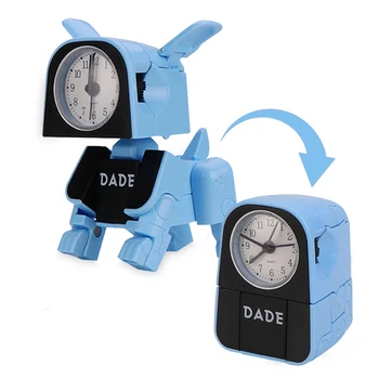 Robot de Câine Jucării Creative Ceas Deșteptător Stil Drăguț Deformate Robot Ceasuri de Masă pentru Studenți Decor Dormitor pentru Copii, Cadou Ziua de nastere Prezent