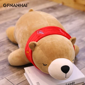 1 buc 50-110cm Gigant Eșarfă Urs Polar Pernă de Pluș drăguț Animal de Pluș Urs Jucării de Dormit Potoli setea Pernă de Păpuși Cadouri pentru Copii