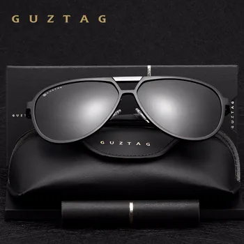 GUZTAG Clasic Unisex Brand Bărbați Femei Aluminiu ochelari de Soare Polarizat UV400 Oglindă de sex Masculin Ochelari de Soare Femei Pentru Barbati G9820