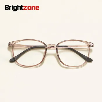 Brightzone Nou Plin Rim Tr90 Supradimensionat Bărbați Femei Versatil Mari Student Decorative Optice Rama De Ochelari Oculos De Grau
