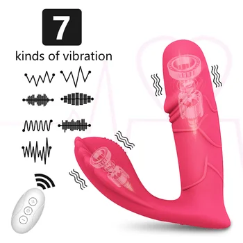 Clitoris Vibratoare Pentru Femei, Punctul G, Clitorisul Fraier Stimulator Încălzire Wireless Portabil Vibrator Chilotei Sex Jucării Pentru Adulți