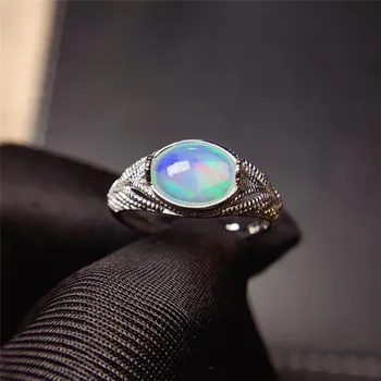 Leechee opal inel 7*9mm naturale colorate gemstong bijuterii pentru femei, cadou de ziua de nastere real 925 Argint Solid gratuit nava