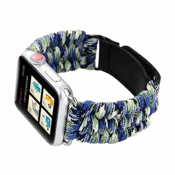 Curea nailon pentru Apple watch band 44 mm apple watch 5 4 3 2 1 iwatch trupa 42mm correa 38 mm 40 mm pulseira watchband bratara curea