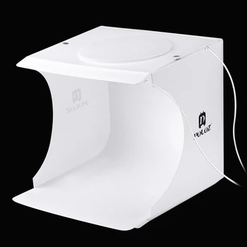 PULUZ LightBox Studio Difuză Moale Foto Caseta Două Panouri cu LED-uri Portabil Pliant Foto Video Caseta de Iluminat Studio Cort