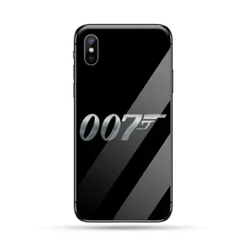 James bond 007 telefon DIY Caz acoperire Coajă de sticla Temperata Pentru iphone 6 6S 7 8 plus X XS XR 11 PRO MAX