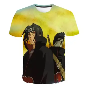 3 la 14 Ani 3D Naruto Haine Copii, Copii Băieți Fete Maneci Scurte Harajuku tricou Tricou Hip Hop Streetwear Copil T-shirt